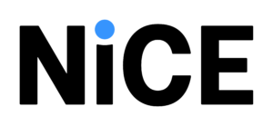 NiCE_Logo Artwork_RGB_Master file_NiCE Logo_Black_Blue dot